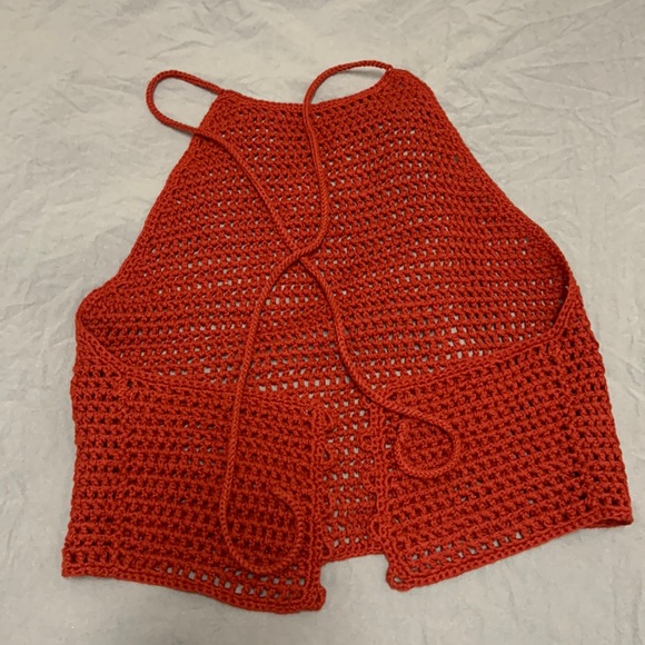 HAND KNITTED SET TOP AND SKIRT - XS - Picture 5 of 17